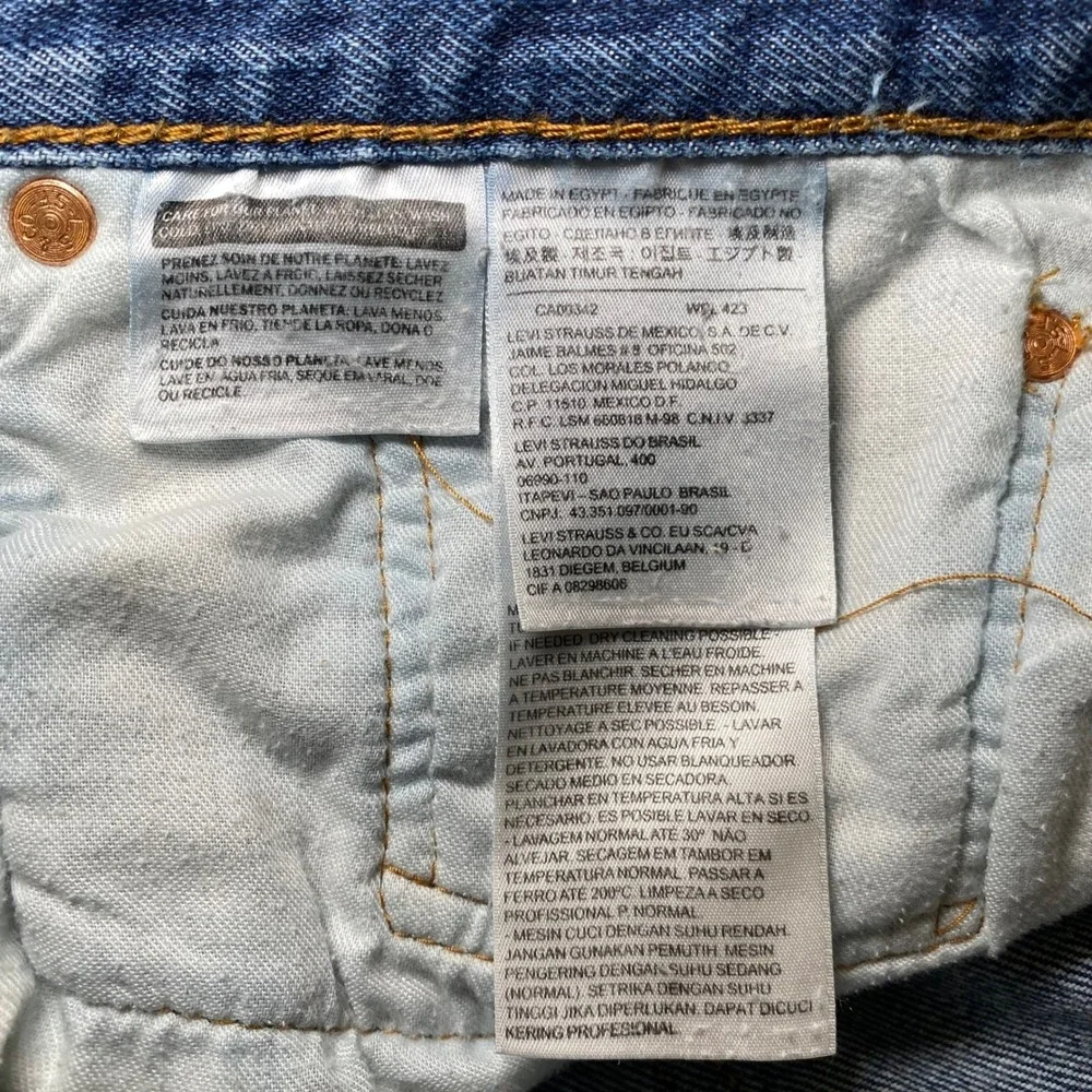 Levi's 501 Original Button Fly Men's Jeans W40 L32 Blue Straight Denim Classic